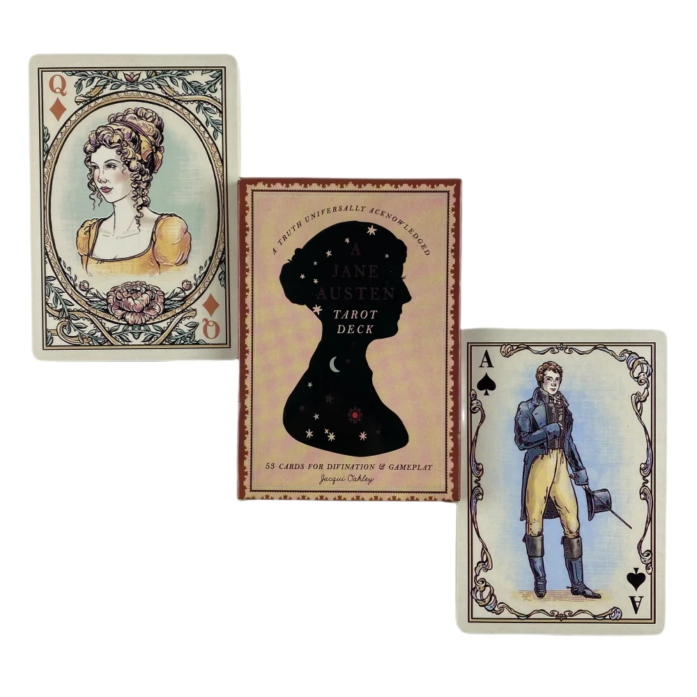 A Jane Austen Tarot Cards A 53 Deck Oracle English Visions Divination Edition Borad Playing Games