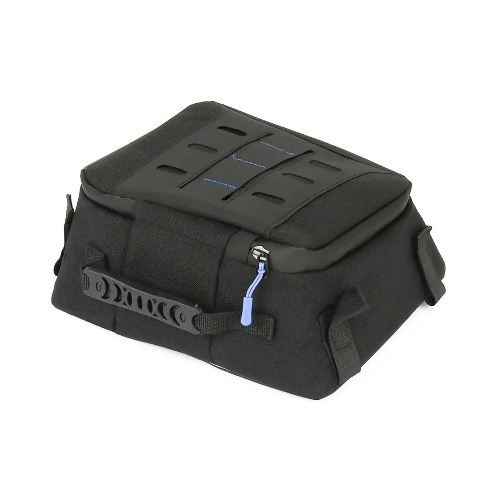 

Motorcycle Top Case Bag Oxford Cloth Motorbike Accessory Outdoor Riding Portable Carrying Handle 30x27x13cm Waterproof Black