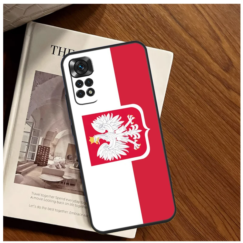 Poland Polish Flag Case For Xiaomi Redmi Note 12 12S 11 11S 10 10S 9 9S 8 Pro 8T Redmi 12C 10C 9C Back Cover