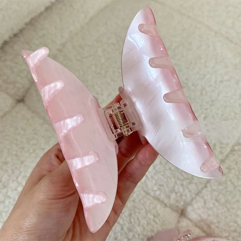 

Sweet Rhinestone Love Heart Hair Claw Hair Clip Pearl Acetic Acid Hair Clip Hairpin Headwear INS Shark Clip Girls