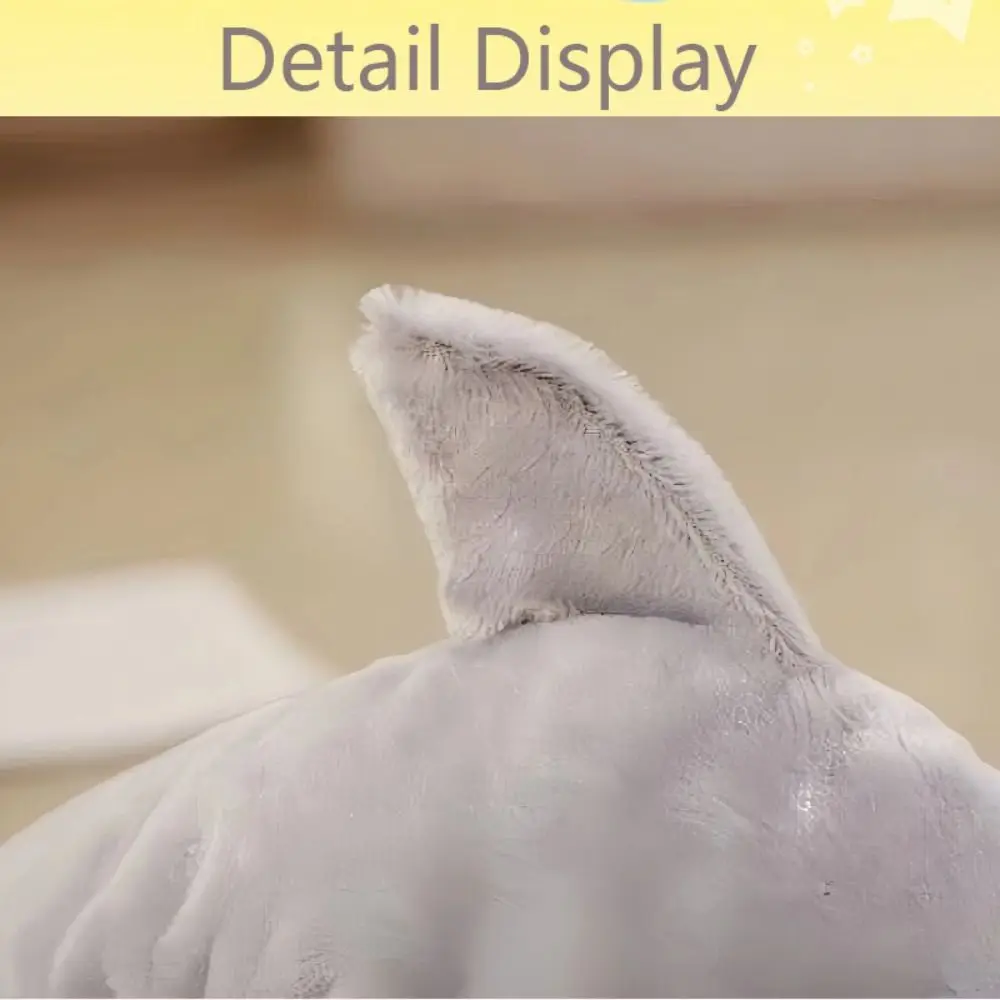 Soft Shark หุ่นมือการ์ตูนน่ารักสัตว์ทะเลของเล่นเพื่อการศึกษาเด็กน่ารักอะนิเมะตุ๊กตาถุงมือสําหรับเด็ก Interactive