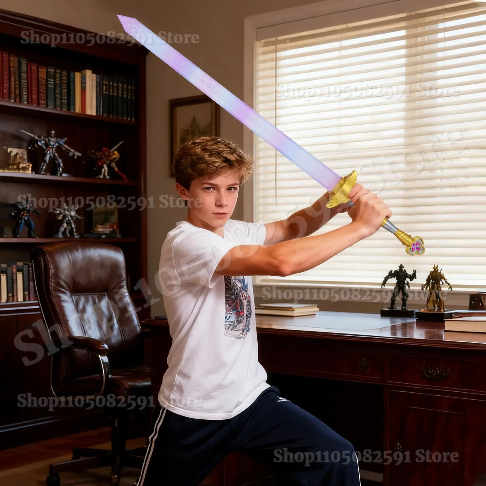 Rekwizyt Cosplay K-pop Miecz Rumi z Symbolami Stroje Demon Roleplay Miecz Łowców Kobiety Mężczyźni Halloween Karnawał Akcesoria do Kostiumów