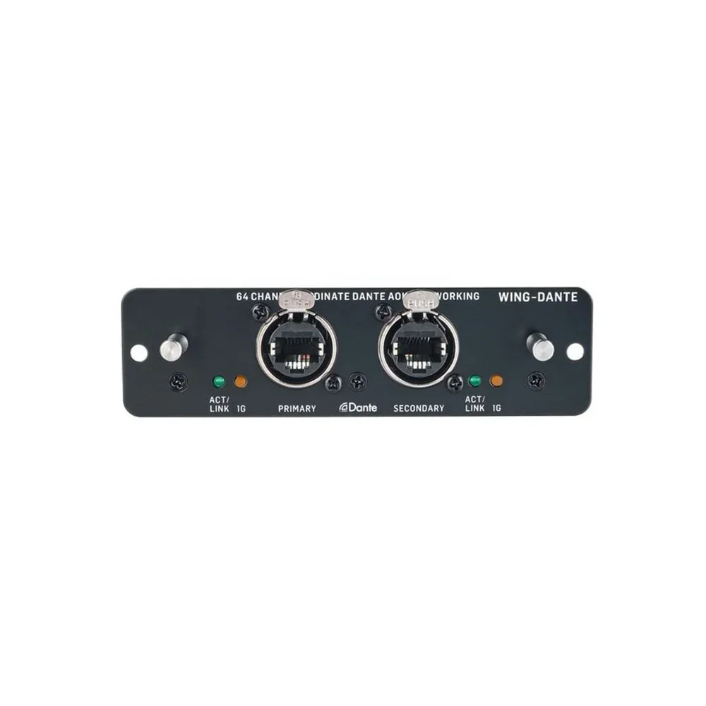 Behringer Wing-Dante 64-Channel (48 kHz) Bidirectional Dante Expansion Card For Behringer WING