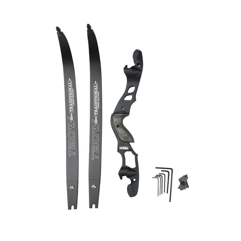 63inch 30-55lbs Archery ILF Recurve Bow Takedown Hunting Bow 19inch Bow Riser Bowstring Stabilizer Hunting Accessories