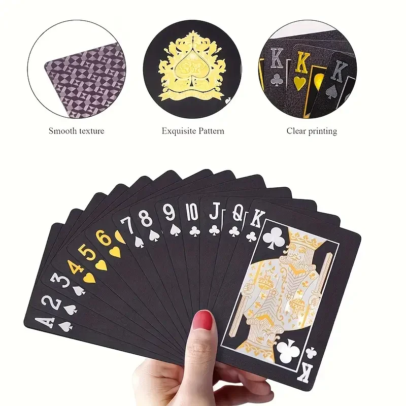 Waterproof Playing Cards, Plastic Playing Cards, Deck Of Cards, Gift Poker Cards Christmas, Halloween, Thanksgiving Gift, Gaming