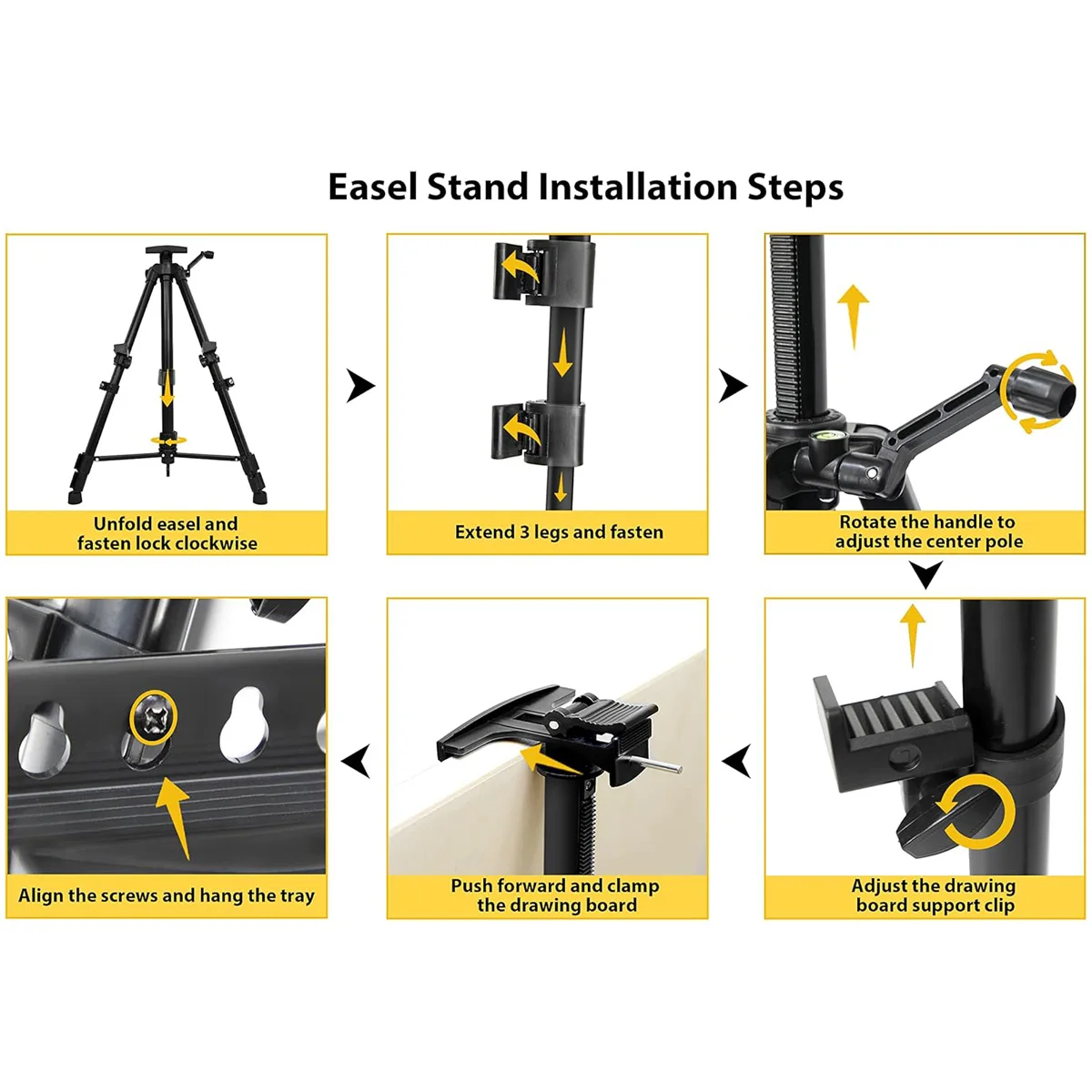 Adjustable Folding Art Easel 5