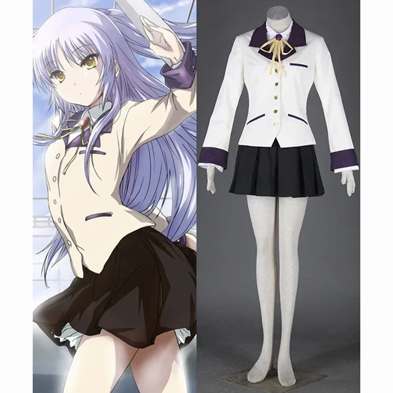 

Anime Angel Beats Tachibana Kanade Cosplay Uniform Suit Fashion Women Girls Halloween Costumes Custom-made 2025