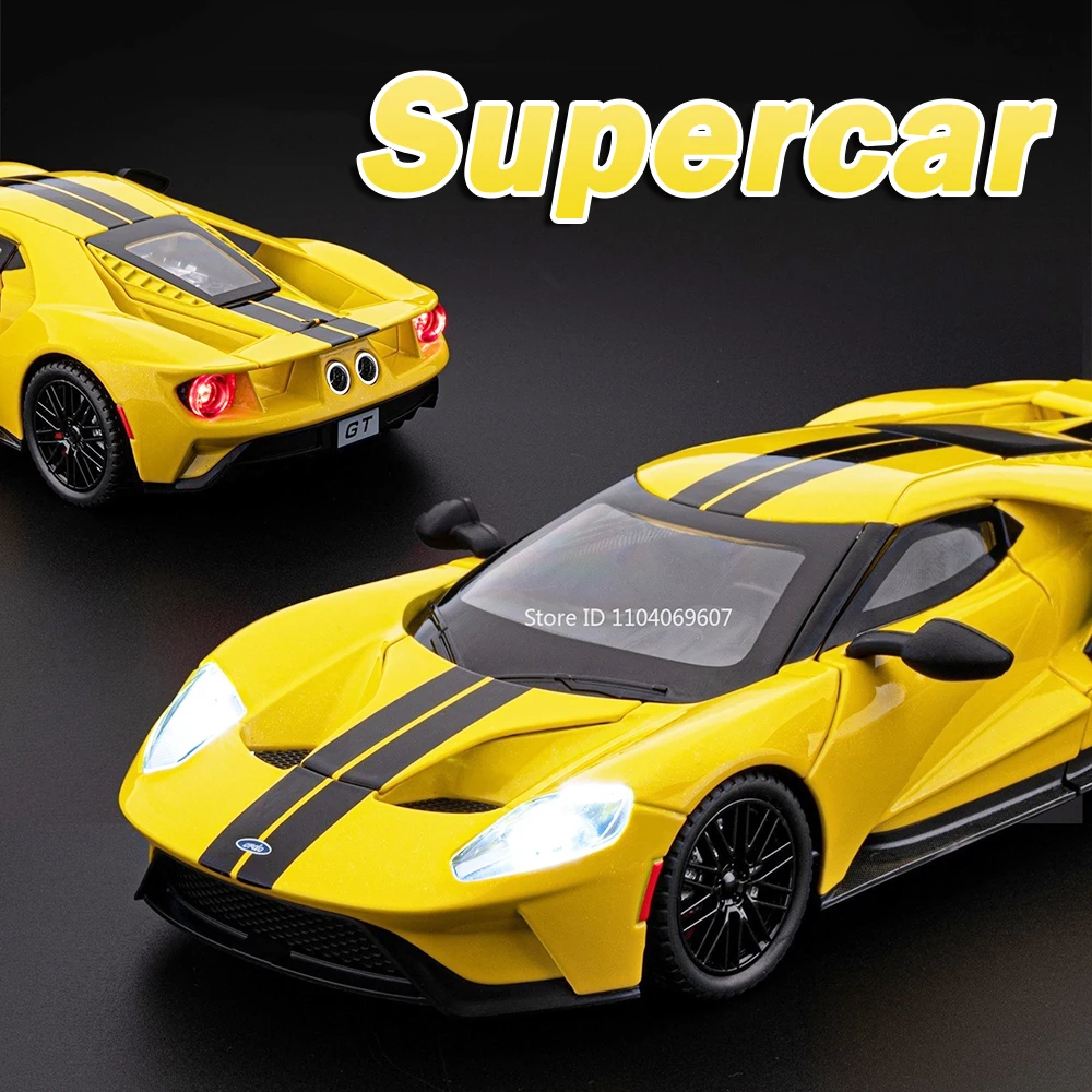 

1:24 GT SLR 722S Миниатюрная модель суперкара, игрушки из сплава, литой под давлением звук, свет, амортизирующий орнамент, модели спортивных автомобилей