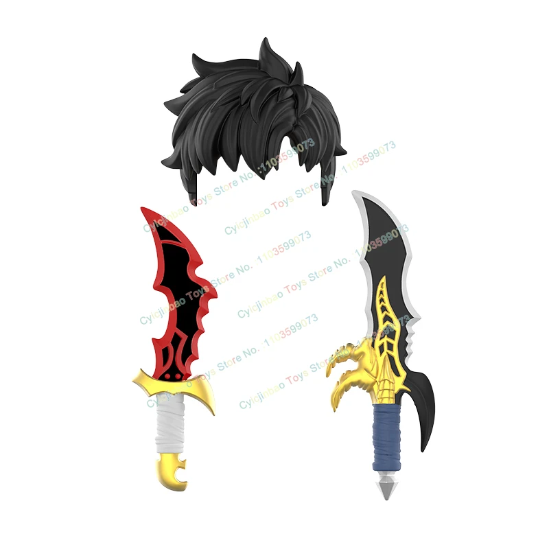 Klocki konstrukcyjne z serii komiksowej DY539-544, figurki akcji, modele z klocków, kreatywne akcesoria, broni, mele, zabawki dla dzieci, prezenty.