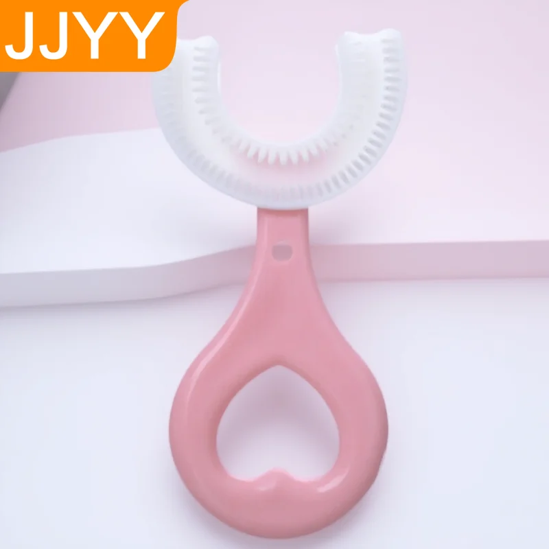 

Детская силиконовая зубная щетка U-образные инструменты для ухода за полостью рта, зубная щетка для детей от 2 до 12 лет, мягкая щетина, чистка зубов