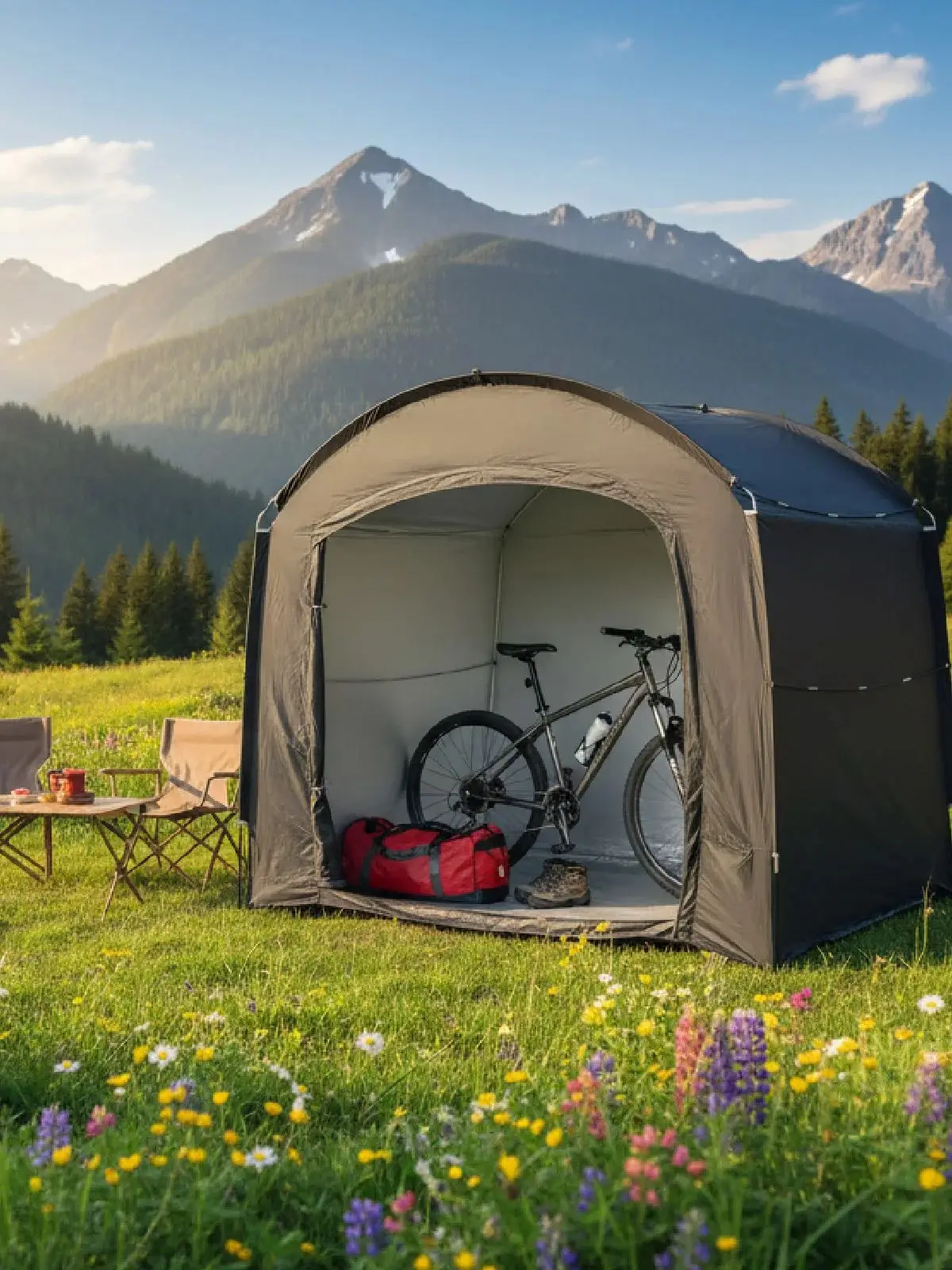 AliExpress NONE Outdoor Bike Shelter Tent Portable Personal Protection Canopy with Thickened Oxford Cloth for Travel Hiking And Cycling