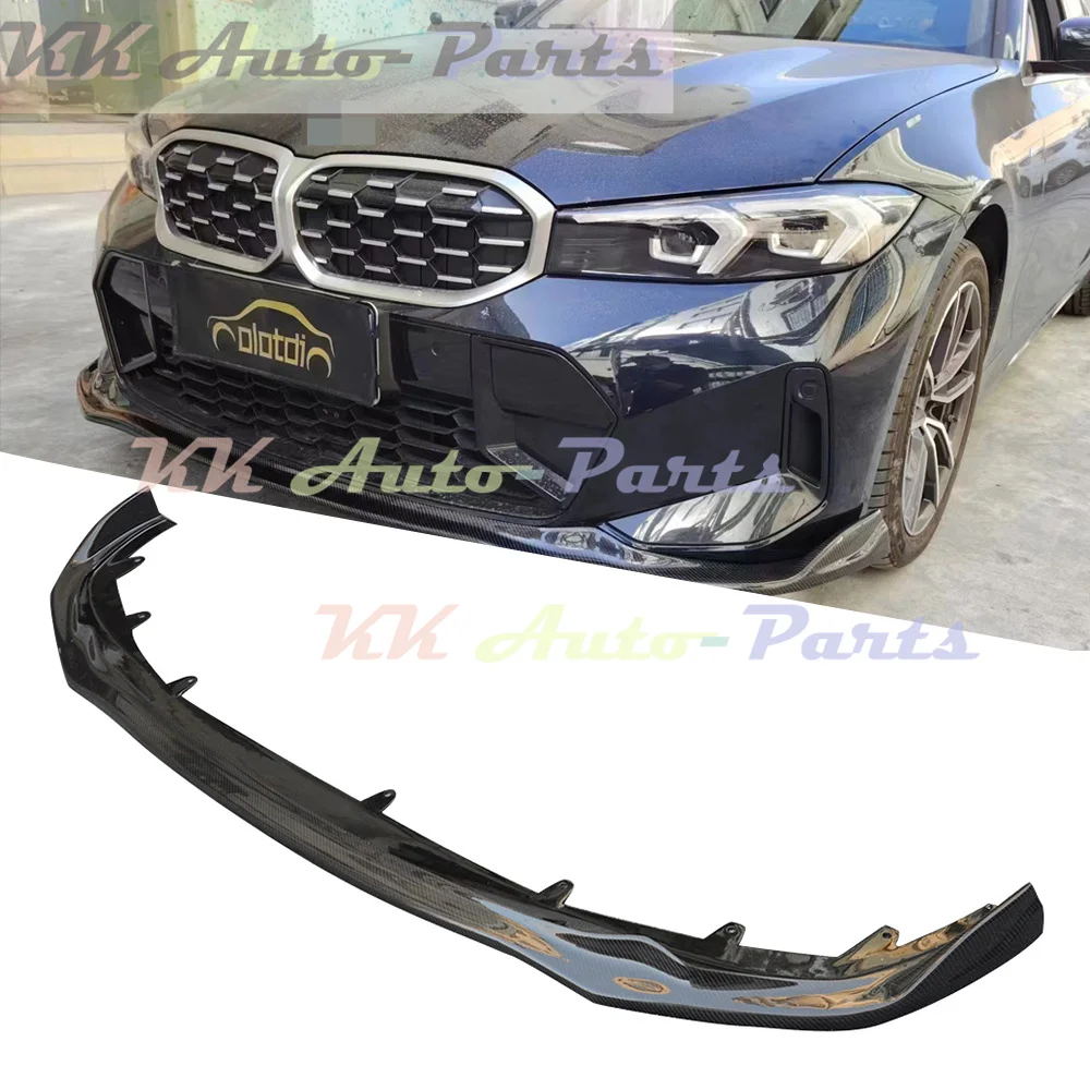 Carbon Fiber Front Spoiler Bumper Chin Lip For BMW 3 Series G20 LCI 2022UP Splitters Auto Tuning