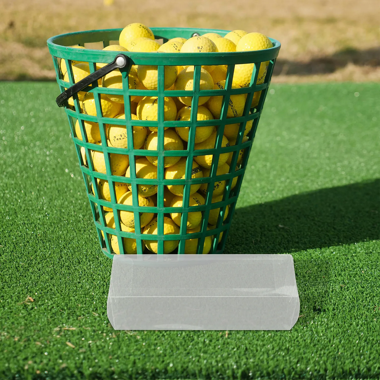 2Pcs Clear Plastic Golf Ball Holder Case Transparent Tube Display Portable Golf Storage Organizer for Outdoor Sports