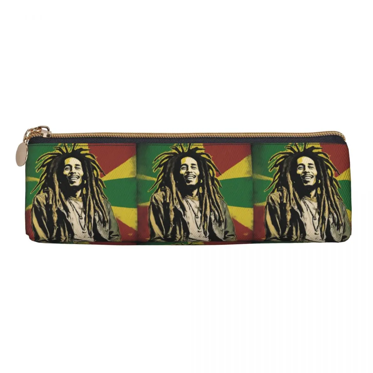 جامايكا الريغي روك بوب مارلي مقلمة قلم رصاص الحقيبة تخزين لوازم مكتبية سعة كبيرة صندوق القلم حقيبة أقلام رصاص للطلاب