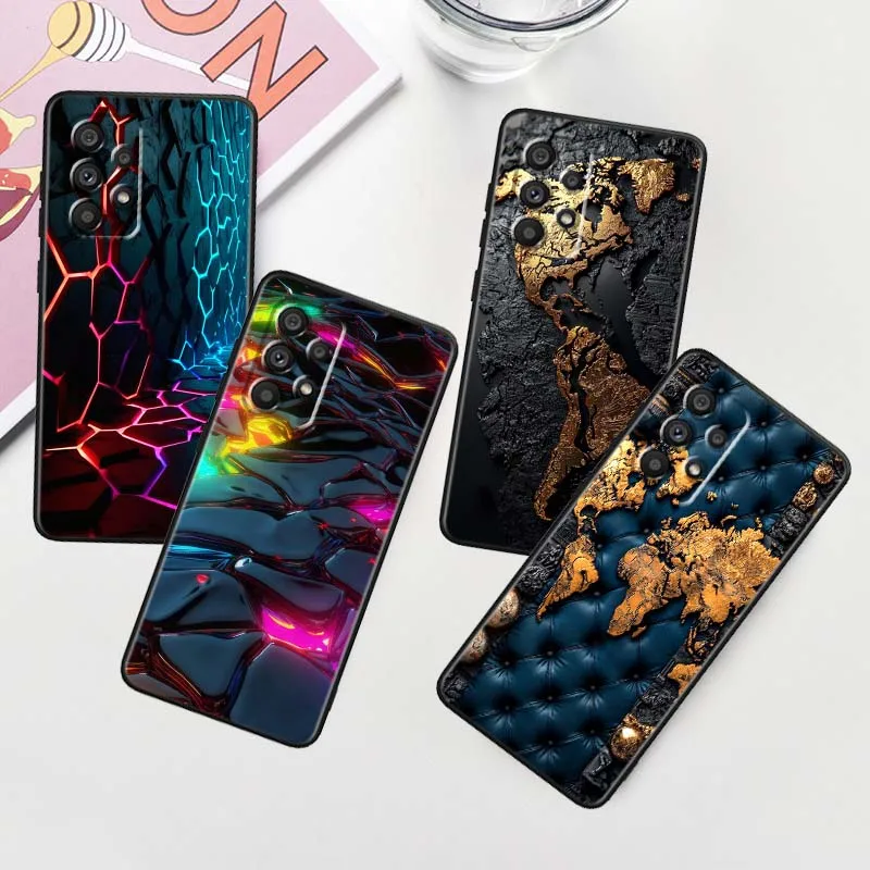 

Creative style pattern Cover For Samsung A41 A35 A34 A33 A32 A25 A24 A23 A21s A06 A05 A04 A03 Note 10 20 Ultra 5G Black