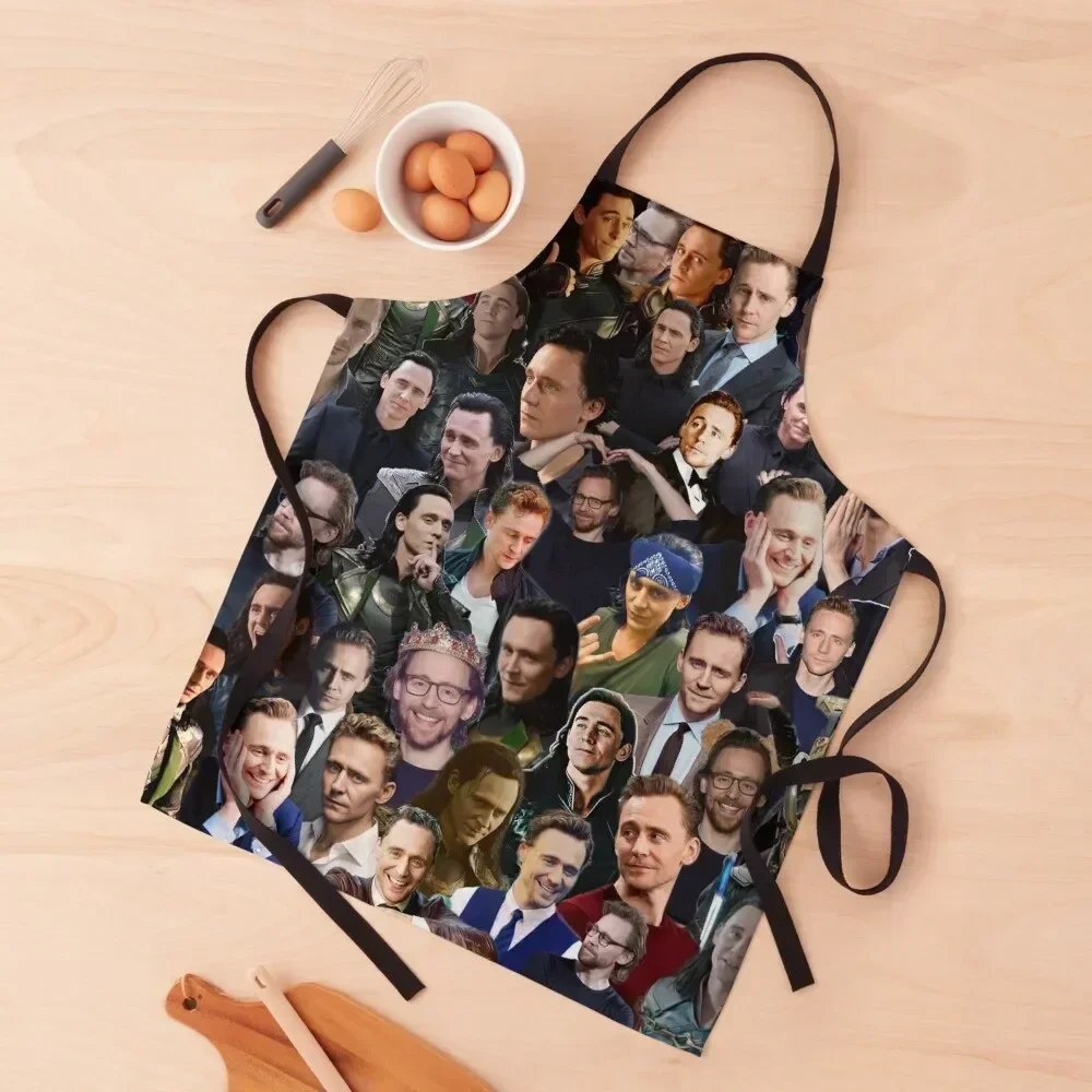

Tom Hiddleston Apron Kitchen New 2022 Year household woman Kitchen For Women kitchen clothes for men Apron