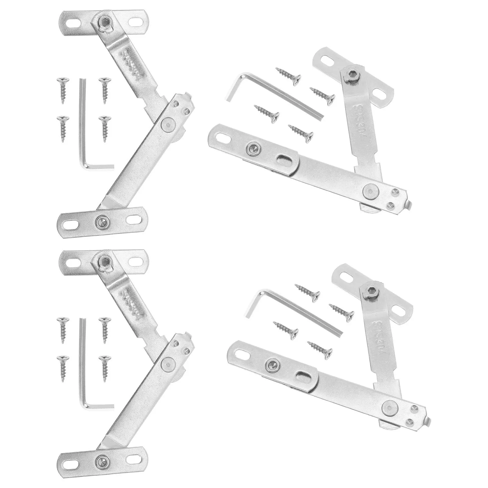 

4 set Window Limiter Stainless Steel For Casement Sliding Windows Safety Lock Catch Fittings Control Device Restrictor Stopper