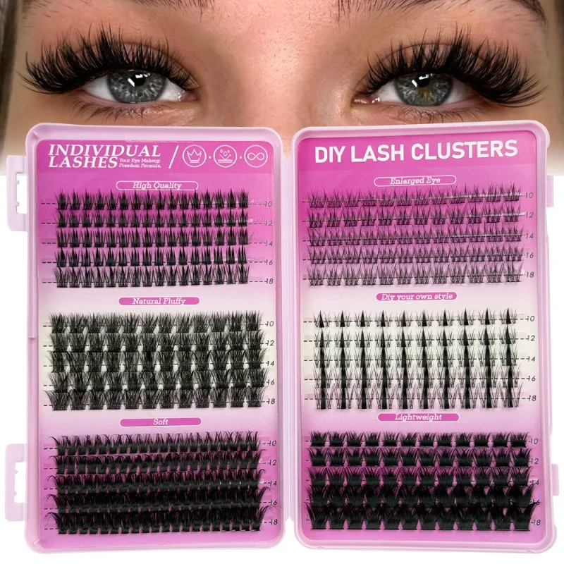 Eyelash Tufts Natural Comic Look Eyelashes DIY Eyelash Extension Reusable Natural Eyelashes