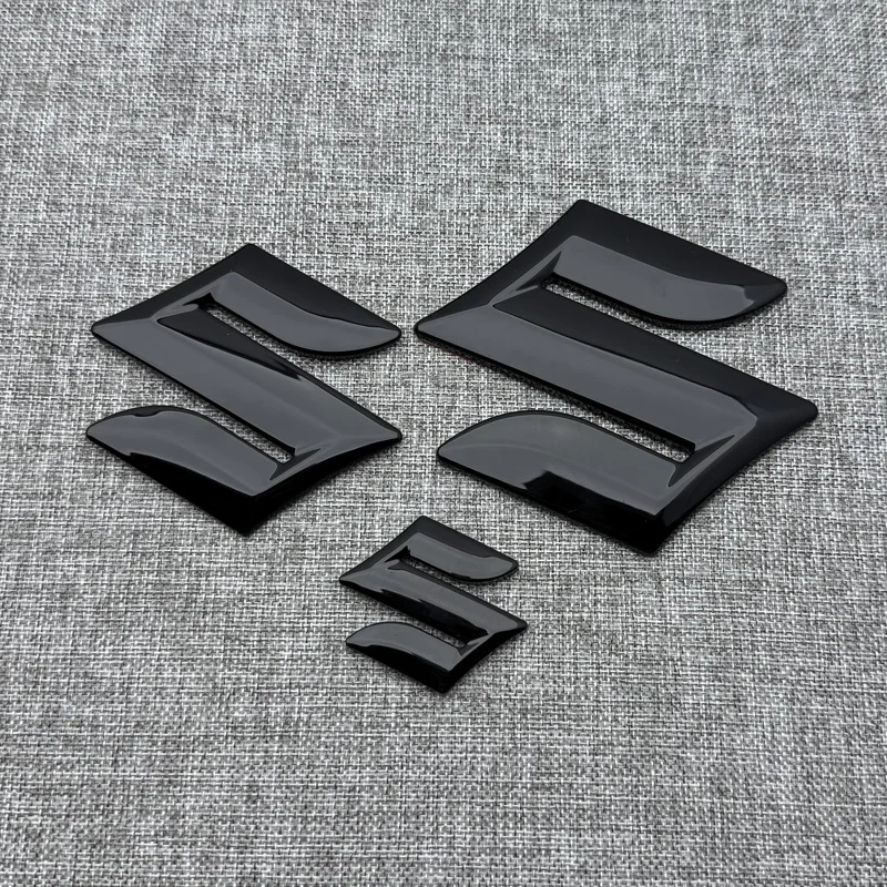 

Car Black Front Grill Badges Rear Trunk Emblem Logo Sticker For SUZUKI JIMNY 16 17 18 19 20 21 22 23 24 25 Year Accessories