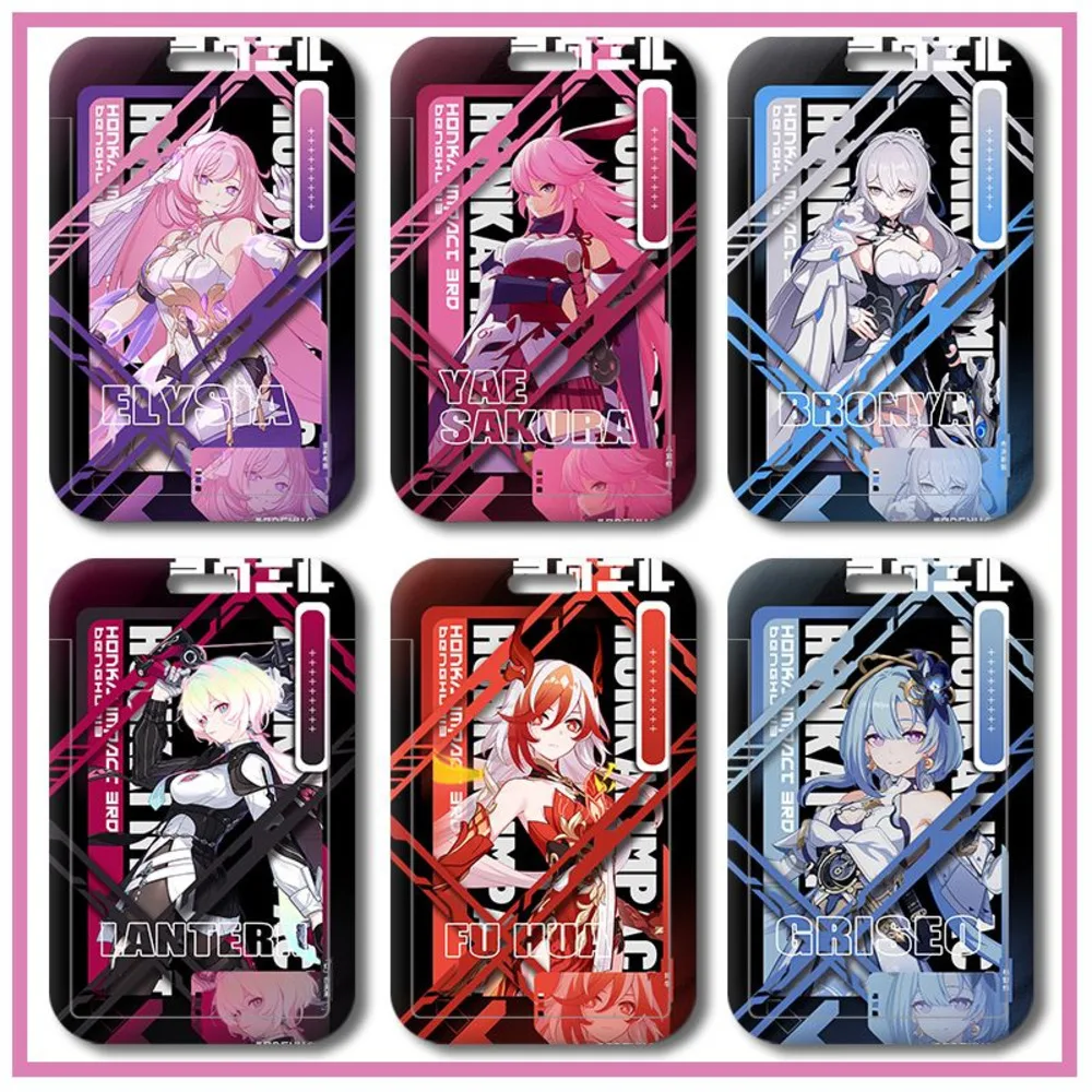 

Honkai Impact 3 Elysia Yae Sakura Protector Anime Cover Student Meal Badge ID Card Holder