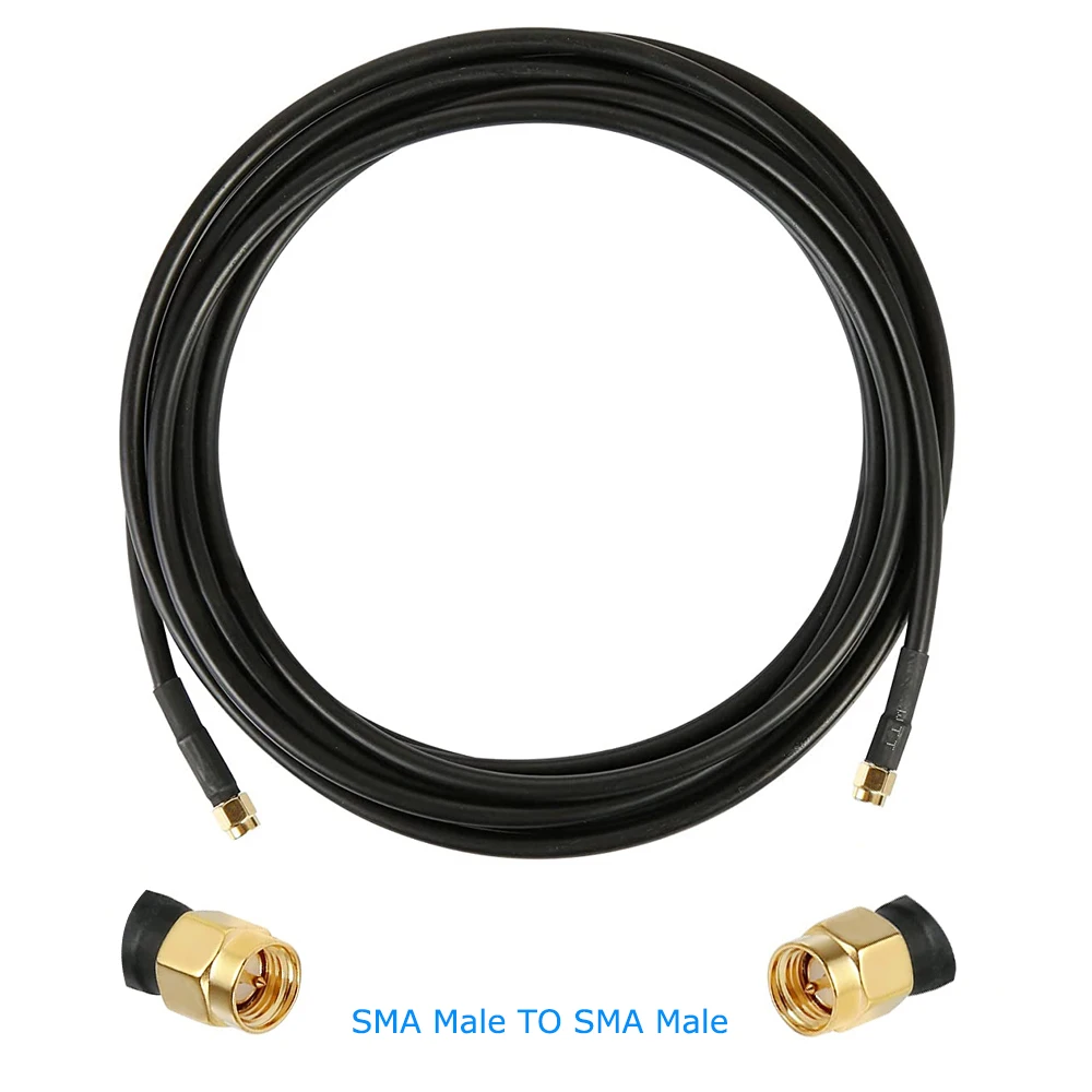 

LMR240 RP SMA Male to RP SMA Female Plug Connector 50-4 Coaxial Pigtail Jumper 4G 5G LTE Extension Cord RF Adapter Cables