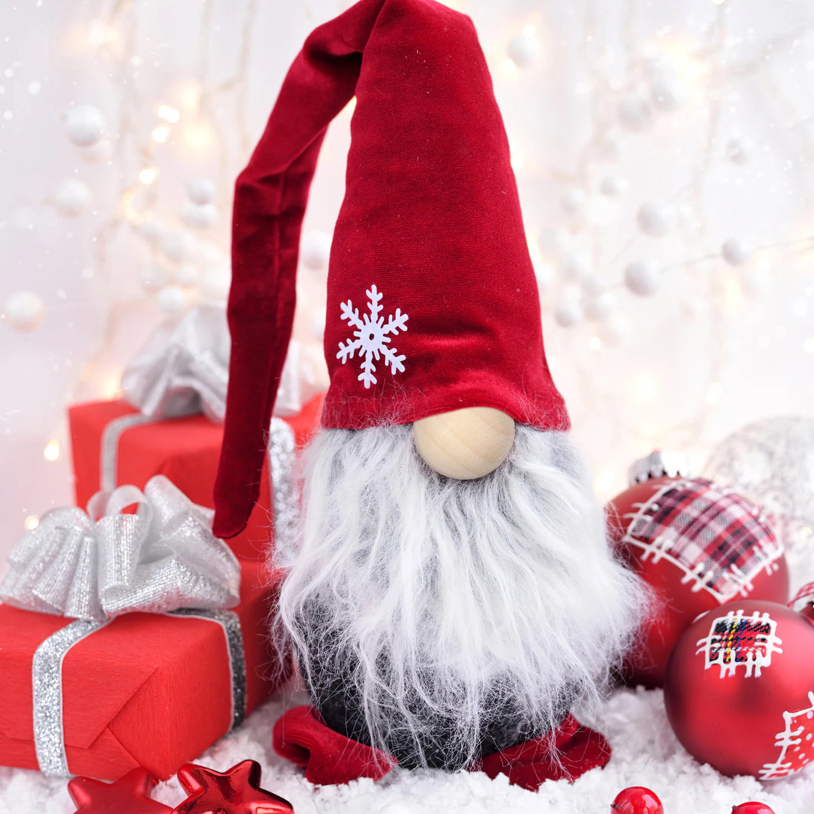 

Pcs Gnome Beards Set Wooden Beads Diy Craft Supplies Fake Dwarf Beard Gnomes Making Unfinished Accessories Artificial Faux