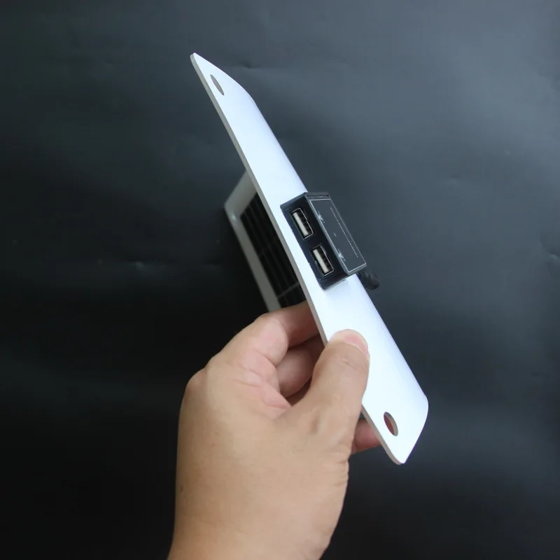 Carregador de painel solar semi flexível de 25 W com saída USB dupla DC para carregamento rápido de bateria de barco de carro de 12 V