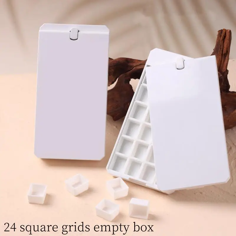New 24Grids Empty Rotatable Packaging Box For Nail Manicure DIY Fast Painting Gel Solid UV Varnishes Ombre Gel Nail Polish
