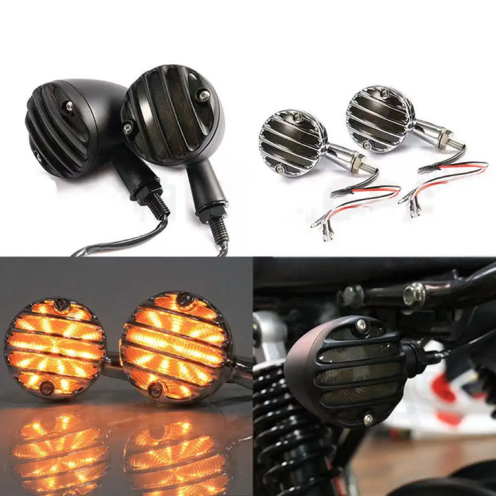 دراجة نارية عالمية بدوره مصباح إشارة رصاصة مؤشر مصباح ل هارلي سبورتستر بجولة الطريق الإنزلاق داينا هوندا مقهى المتسابق