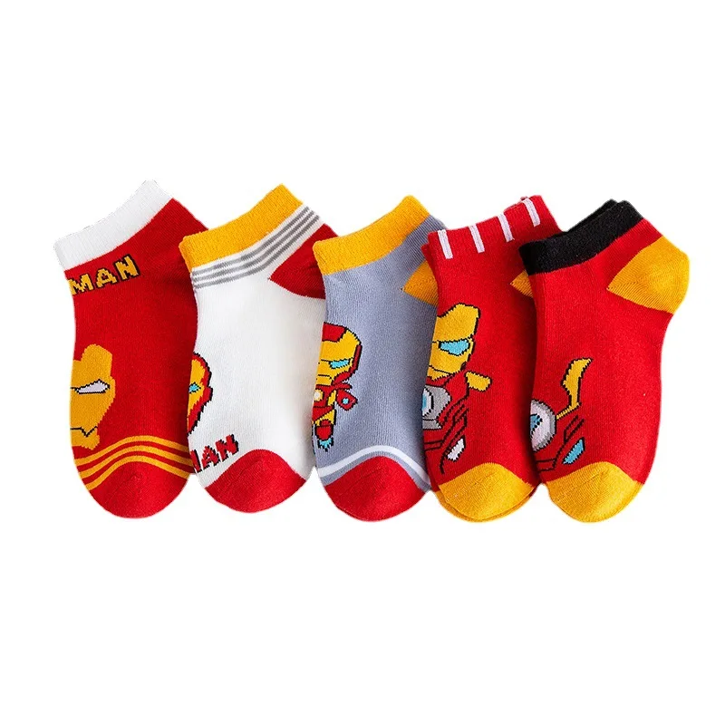 5 Paar im Angebot: Kinder-Socken, Anime-Motiv, für Jungen, kurze Socken, Kawaii-Design, Cartoon-Motiv, für Babys, Sommer- und Frühlingssocken, Bootsocken, Kindergeschenk, 1–12 Jahre. – Detail 12