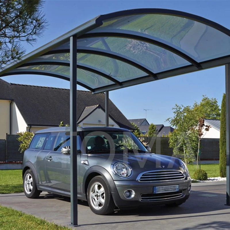 

TOMA Modern Outdoor Louvered Aluminum Carport Pergola Canopy Patio Hardtop Gazebo for Car Parking