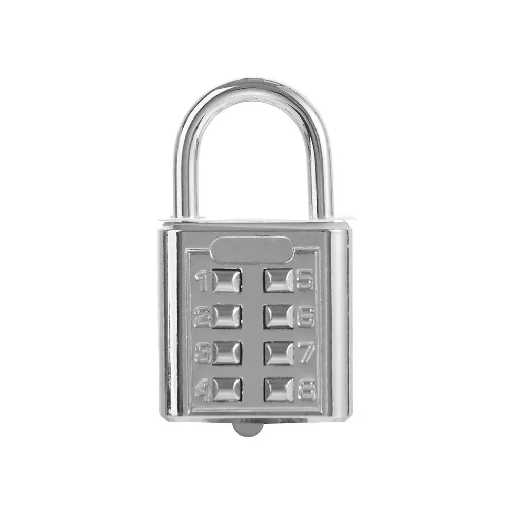 إكسسوارات السفر سبيكة قفل مجمع 8 أرقام قفل ذكي رقم قفل مكافحة سرقة حقيبة يد درج خزانة قفل المدرسة