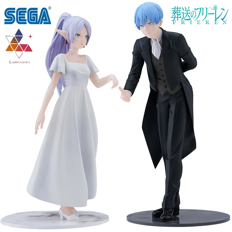 In Stock SEGA Luminasta Frieren:Beyond Journey's End Frieren Himmel ~Friedrich Time~ PVC 17CM Anime Action Figures Model Toy