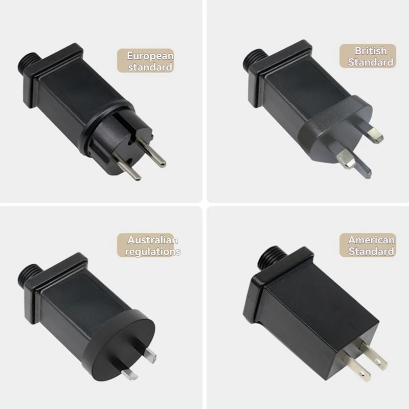 24V 0.3A プラグ LED 電源 LED 変圧器プラグアダプター IP44 防水クリスマスランプアダプター