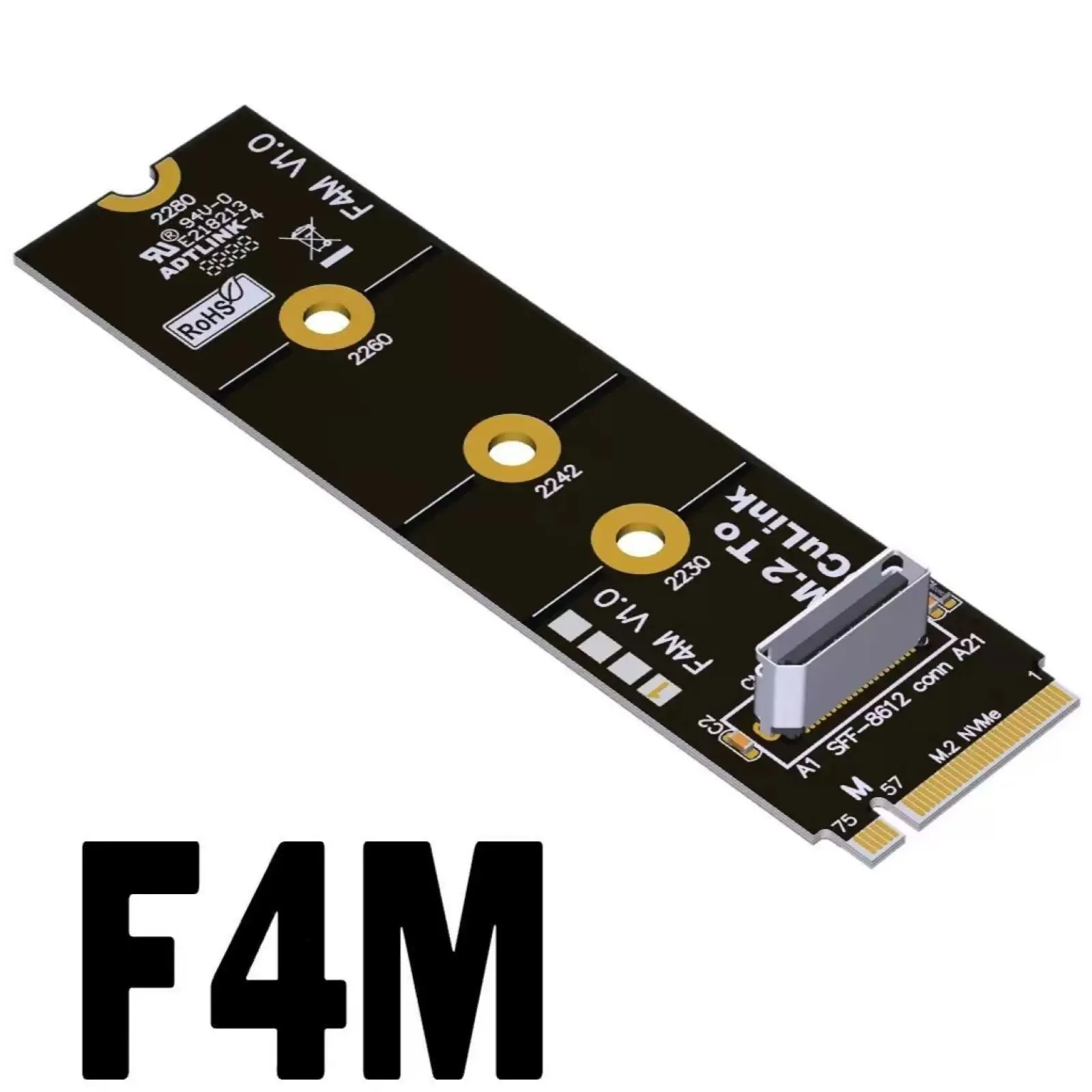PCIe 5.0 M.2 NVMe to Oculink Adapter F4Q