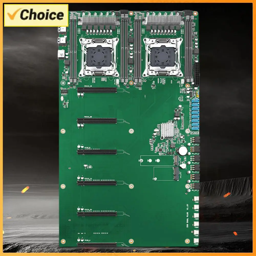 

Материнская плата X99 DUAL PLUS для майнинга, 4* PCIe3.0 X16+2*PCIe3.0x8, сокет LGA 2011-3 V3/V4, 8* SATA3.0 NVME M.2