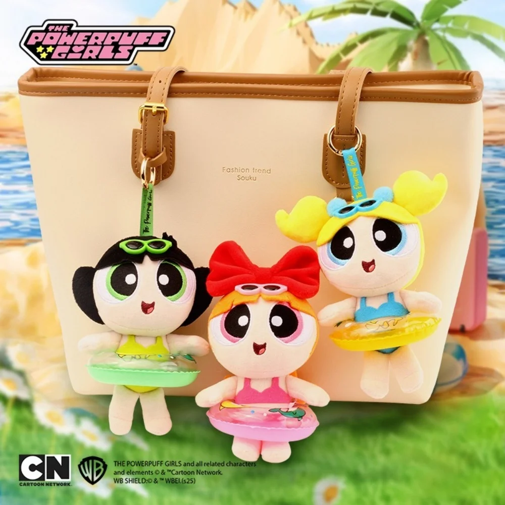 12 سنتيمتر الأصلي Powerpuff أفخم الدمى الكرتون المصاصة فقاعات زهر رقيق أنيمي المنتجات الطرفية الفتيات هدايا عيد