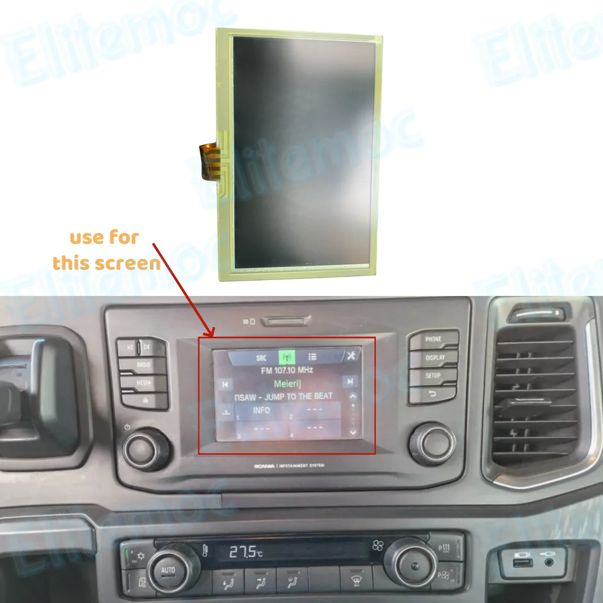 

For SCANIA_AUS4 5" LCD Display Radio System Truck Entertainment Basic