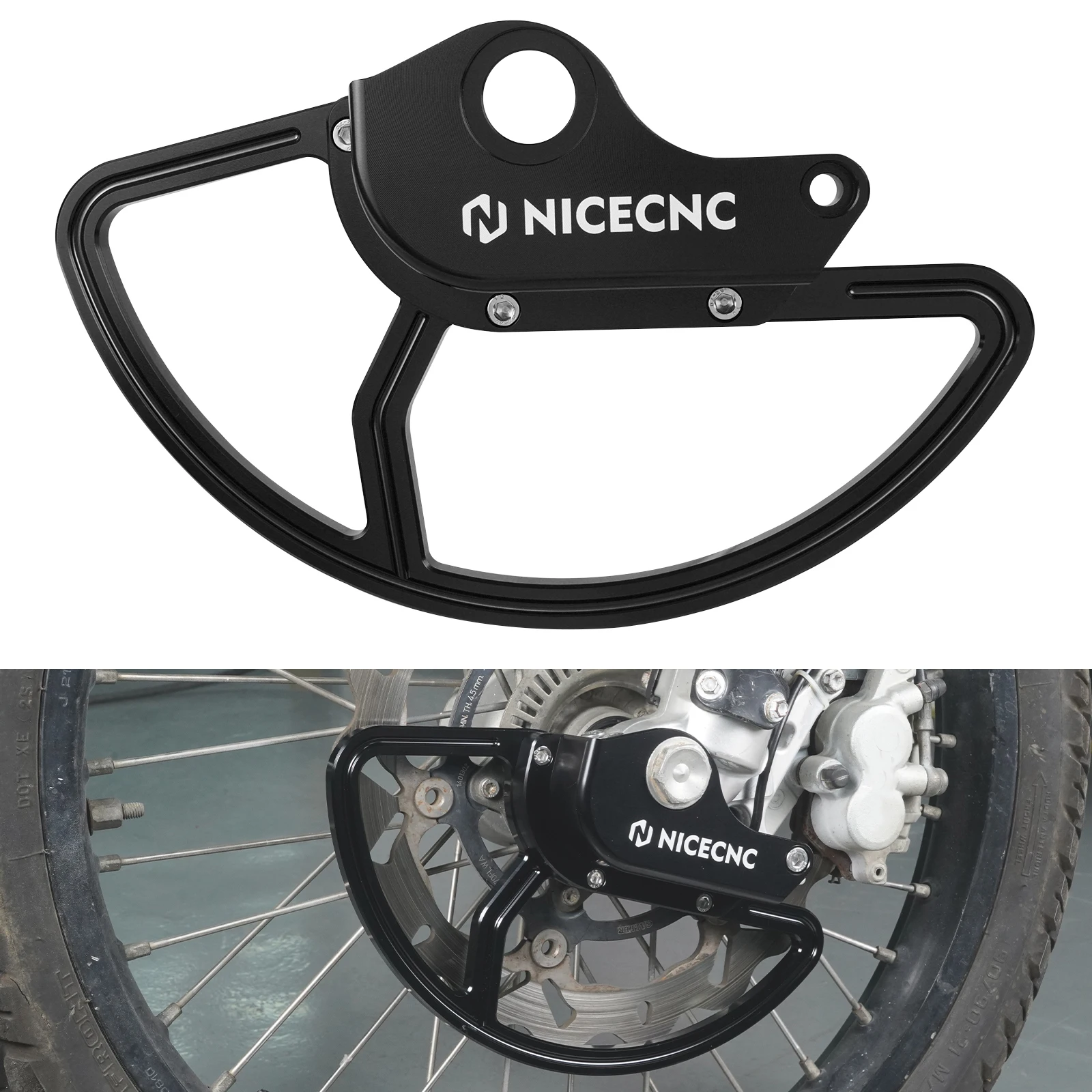 

Motorcycle Front Brake Disc Plate Guard Protector for KTM 690 Enduro R 2014-2025 Husqvarna 701 Enduro 16-25 GasGas ES 700 22-25