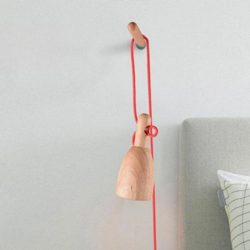 

Сосновая лампа эльфа для спальни, маленькая настольная лампа из цельного дерева, студенческая теплая прикроватная лампа для письма