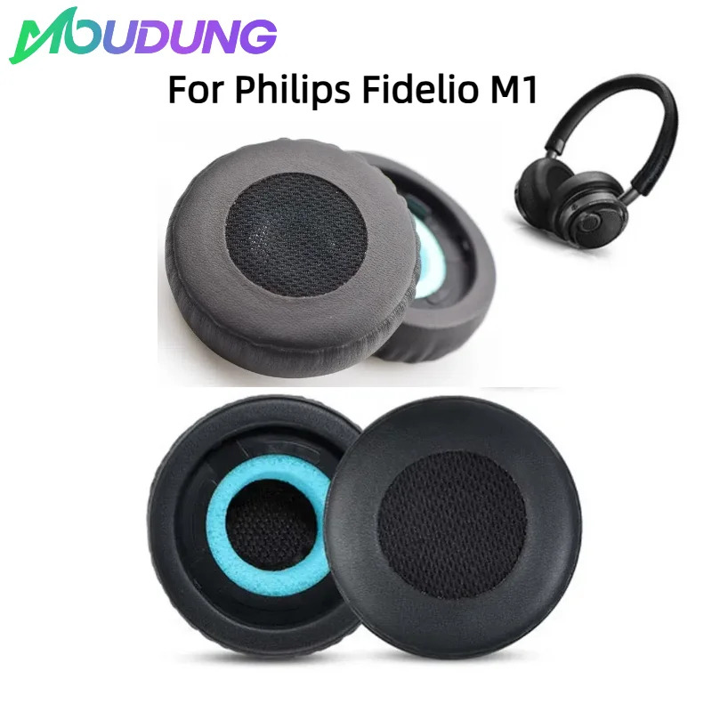 

Replacement Earpads for Philips Fidelio M1 Earmuffs Ultra-soft Sponge Cushion Cover Repair Parts Headphone