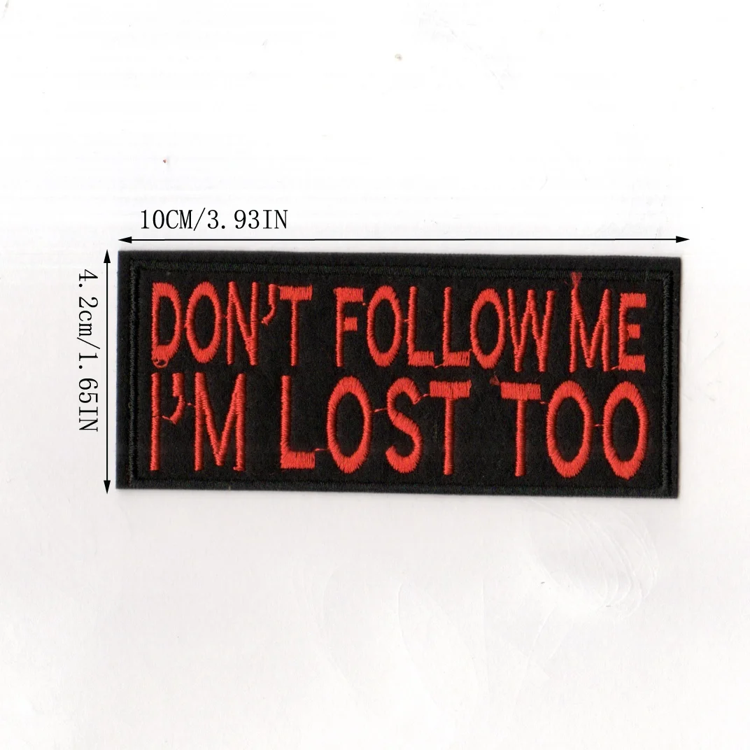 3Pcs Unique Black and White Humorous Iron-On Embroidered Patches with Interesting 