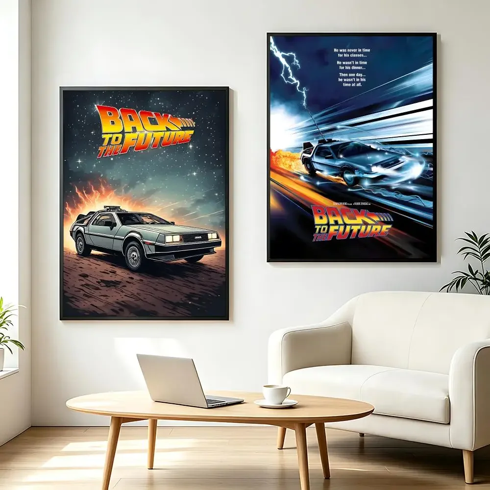 movie Back to the Future Poster HD Printing Fresh and Nordic Home Decor Wall Art for the Living Rooms Hallways Gift Giving