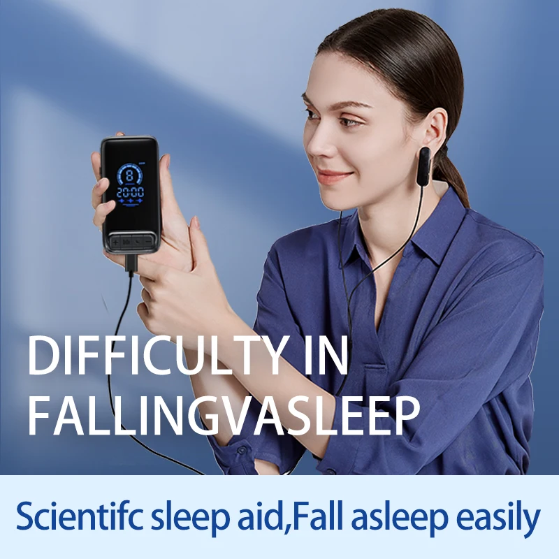 

CES Ear-Clipping Sleep Aid Device | Non-Invasive Microcurrent Therapy for Insomnia, Anxiety & Deep Sleep 3 Modes & 9 Gears