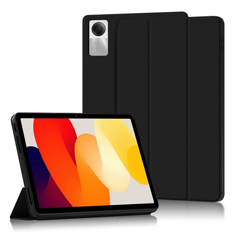 

Trifold Stand Case for Xiaomi Redmi Pad SE , Scratch Resistant PU Leather Protective Tablet Cover