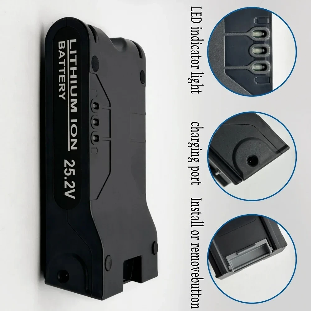 

25.2V battery 6000mAH lithium-ion vacuum cleaner , For Shark S1 S6 S7 S9 XBAT200 ION Rocket IONFlex and IONFlex Cordless Vacuums
