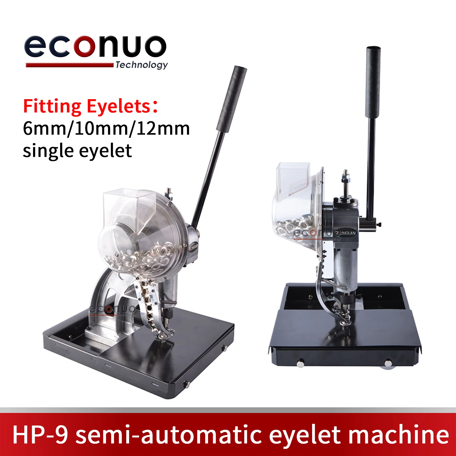 Automatic feeding eyelets machine HP-9 6mm 10mm 12mm semi-automatic eyelet machine