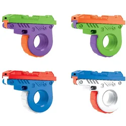 Pistolet jouet de relaxation pour enfants de 3 ans et plus, jouet de réduction souligné, sifflets, plusieurs couleurs