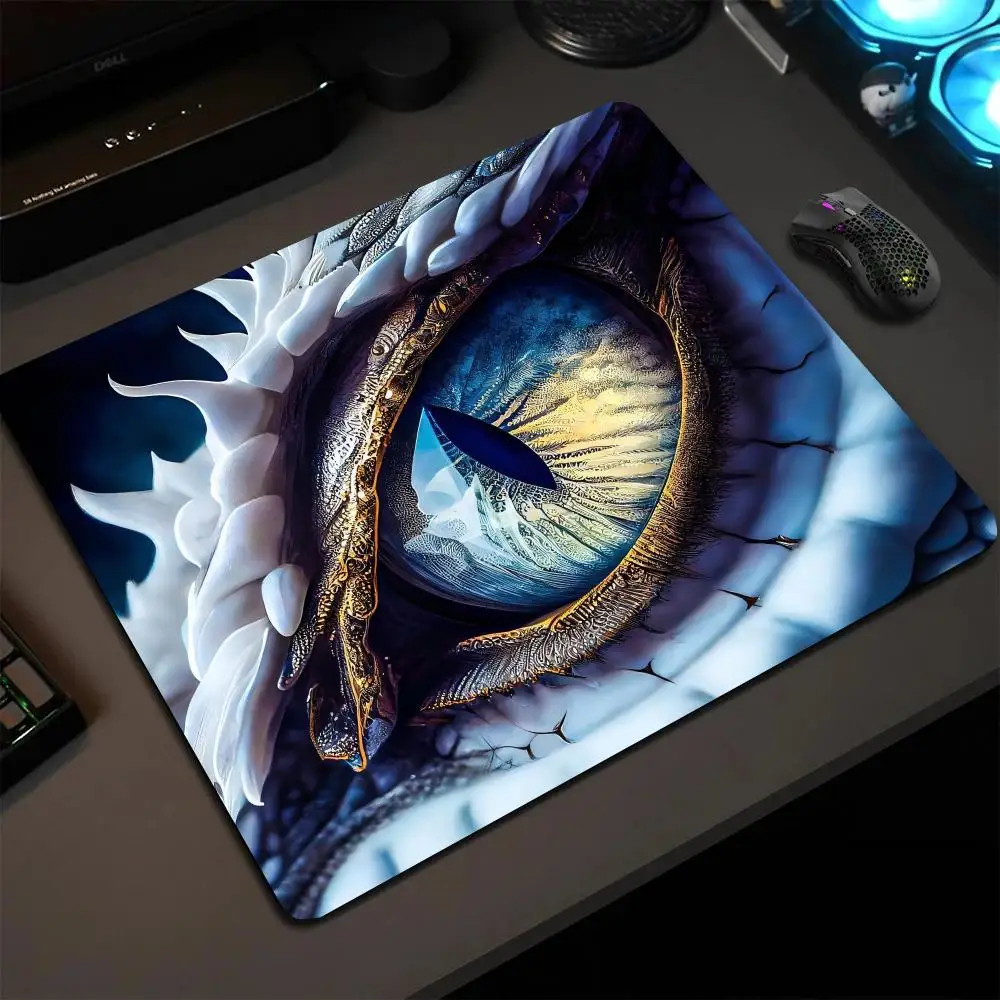 

Dragon Eyes Small Mouse Pad Gaming Laptops Mousepad Gamer Carpet Keyboard Mat Desk Protector Anime Cartoon Mause Pads 18X22CM
