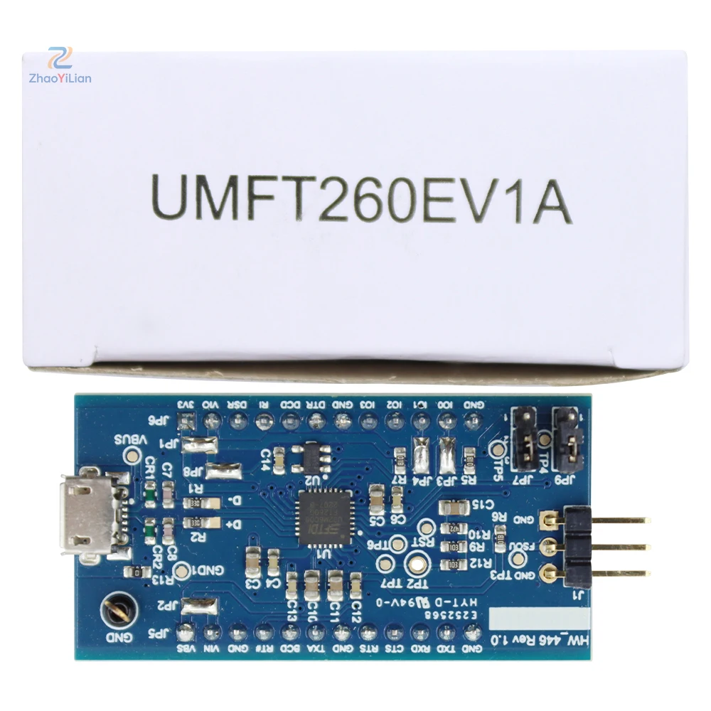 For UMFT260EV1A 24Pin DIP Module Micro USB FT260Q USB HID Bridge Test Development Kit